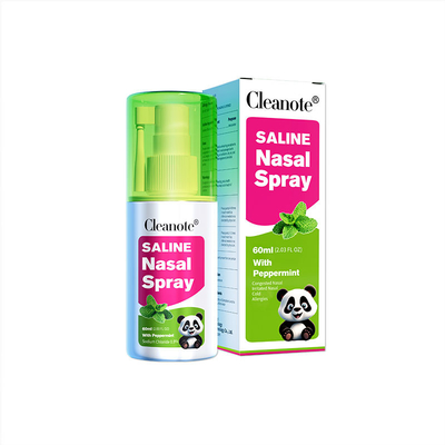 Qualität Pfefferminze Cleanot Salzlösung Nasennebel 0,9% NaCl Salzlösung Nasenspray gegen Rhinitis Kälte Verstopft usine